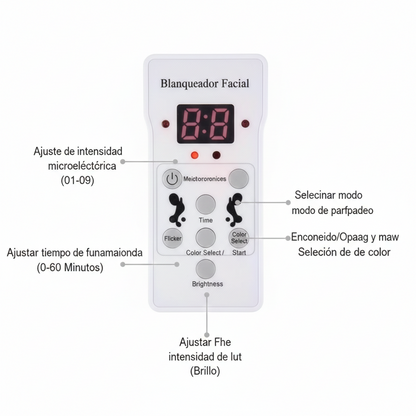 Mascara Led Con Cuello 7 Colores Fototerapia Facial